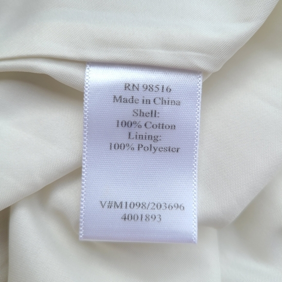 NWT Coldwater Creek Midi Skirt with Gold Tan Botanical Print, Size Medium - Picture 10 of 10